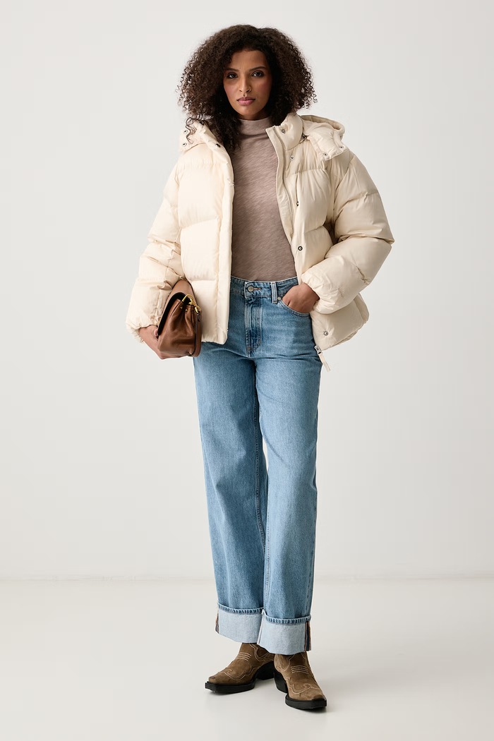 Marc O'Polo Jeansy wide leg damskie 5000014474 niebieski AW26