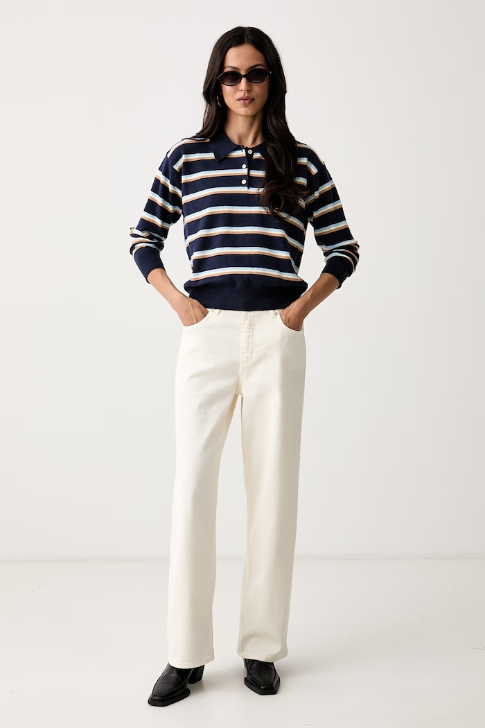 Marc O'Polo jeansy regular damskie 5000011751 beżowy AW26