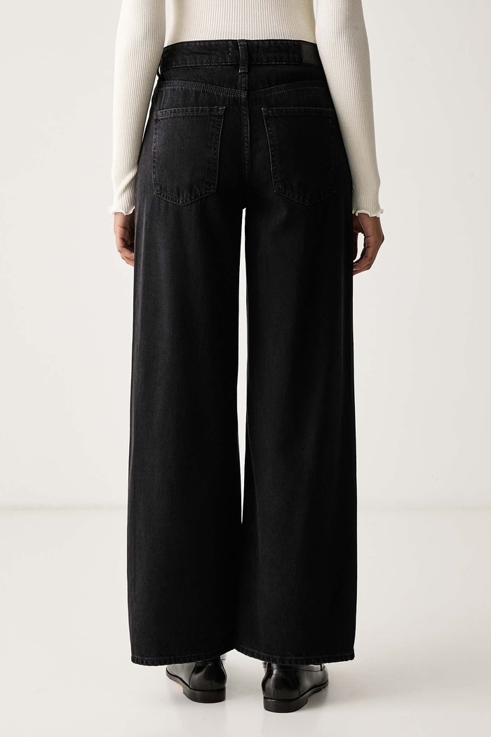 Odzież Marc O'Polo Jeansy wide leg damskie 5000011609 czarny