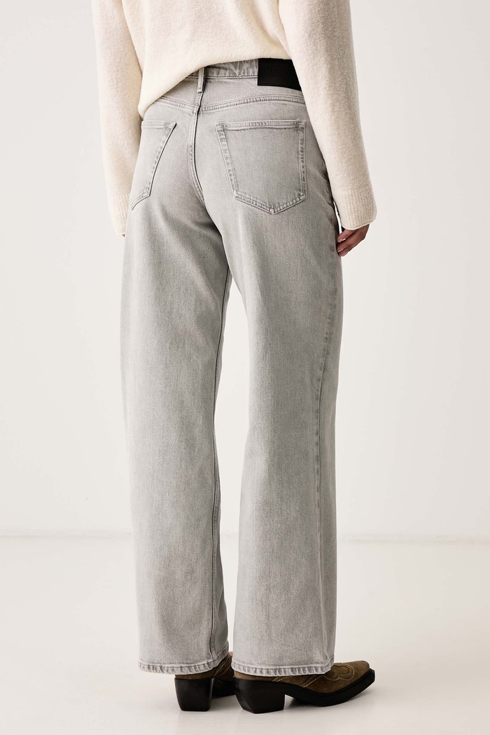 Odzież Marc O'Polo Jeansy wide leg damskie 5000011573 szary