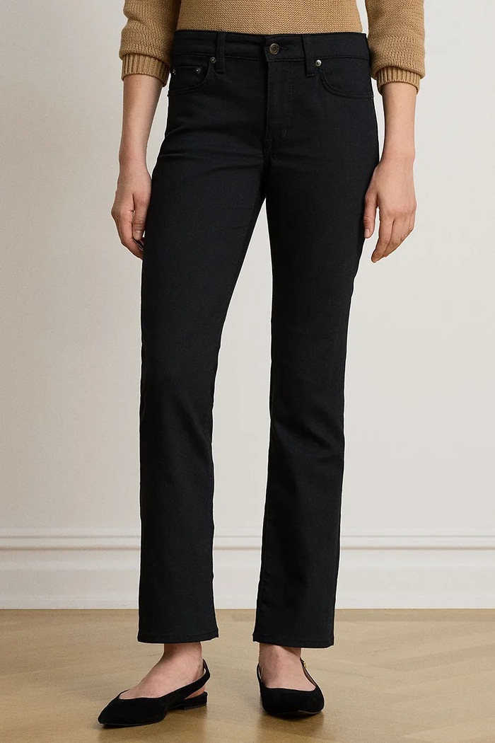 Lauren Ralph Lauren Jeansy straight damskie czarny 200B32887