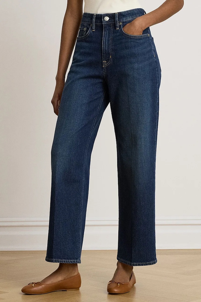 Lauren Ralph Lauren Jeansy straight damskie niebieski 200B27712