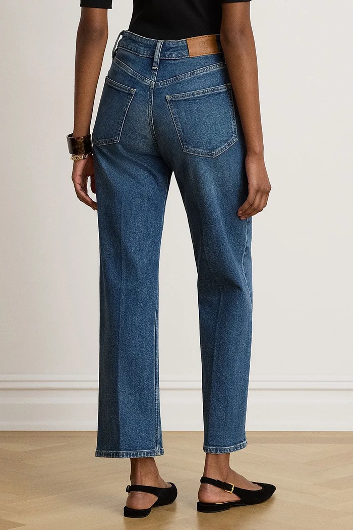 Lauren Ralph Lauren Jeansy straight damskie 200B24169 niebieski AW26