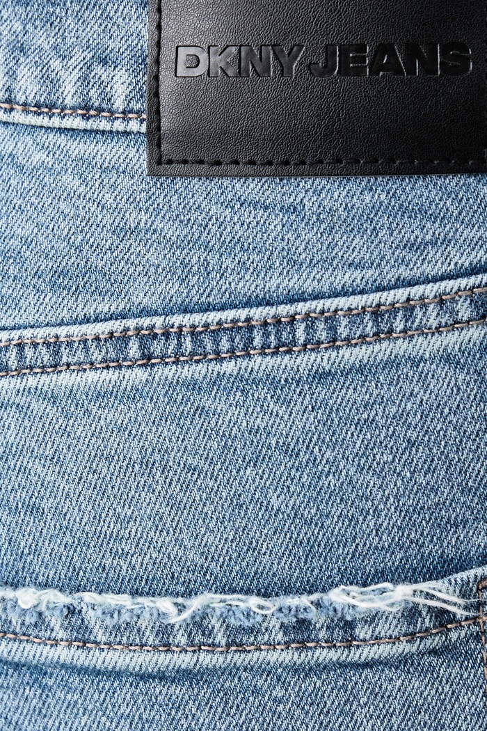 Jeansy straight damskie DKNY DJ6M4264 niebieski