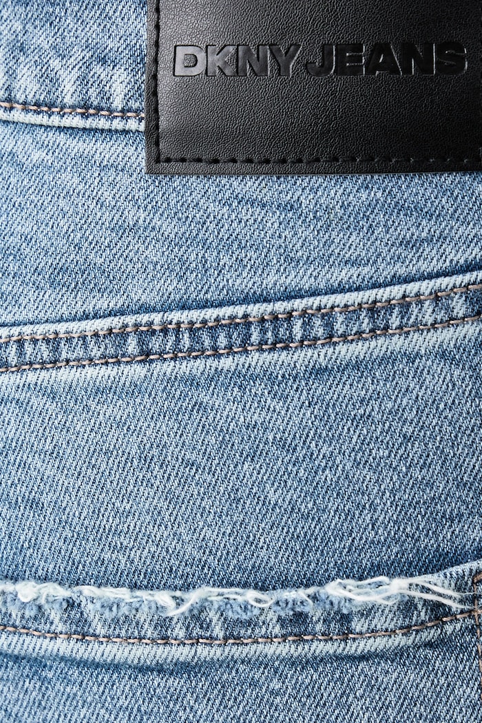 Jeansy straight damskie DKNY DJ6M4264 niebieski