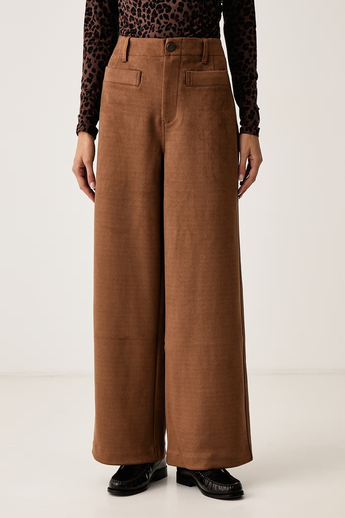 DKNY Spodnie damskie brązowy DJ6P3164