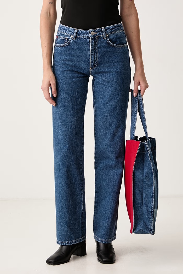 Max&Co. Jeansy straight damskie LEGUME niebieski 2626186073200