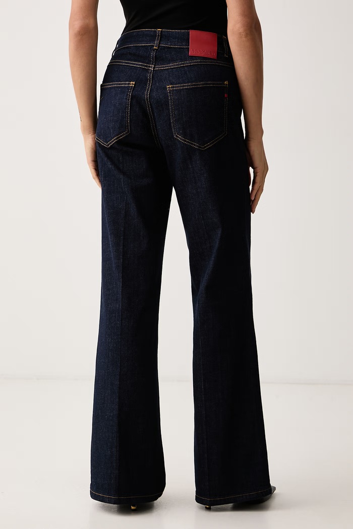 Odzież Max&Co. Jeansy wide leg damskie ADITO 2626186063200 granatowy
