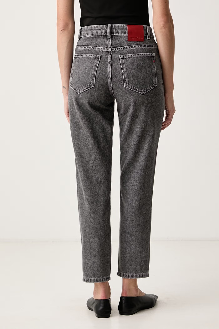 Odzież Max&Co. Jeansy slim fit damskie PUZZLE 2626186053200 szary
