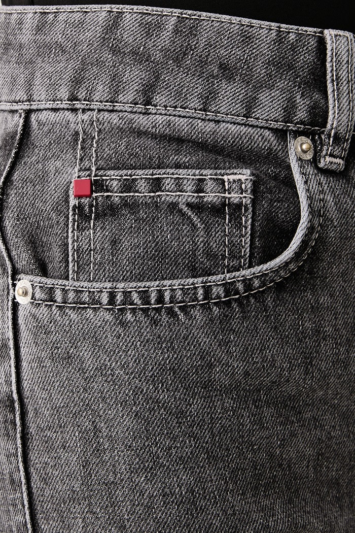 Jeansy slim fit damskie PUZZLE Max&Co. szary 2626186053200