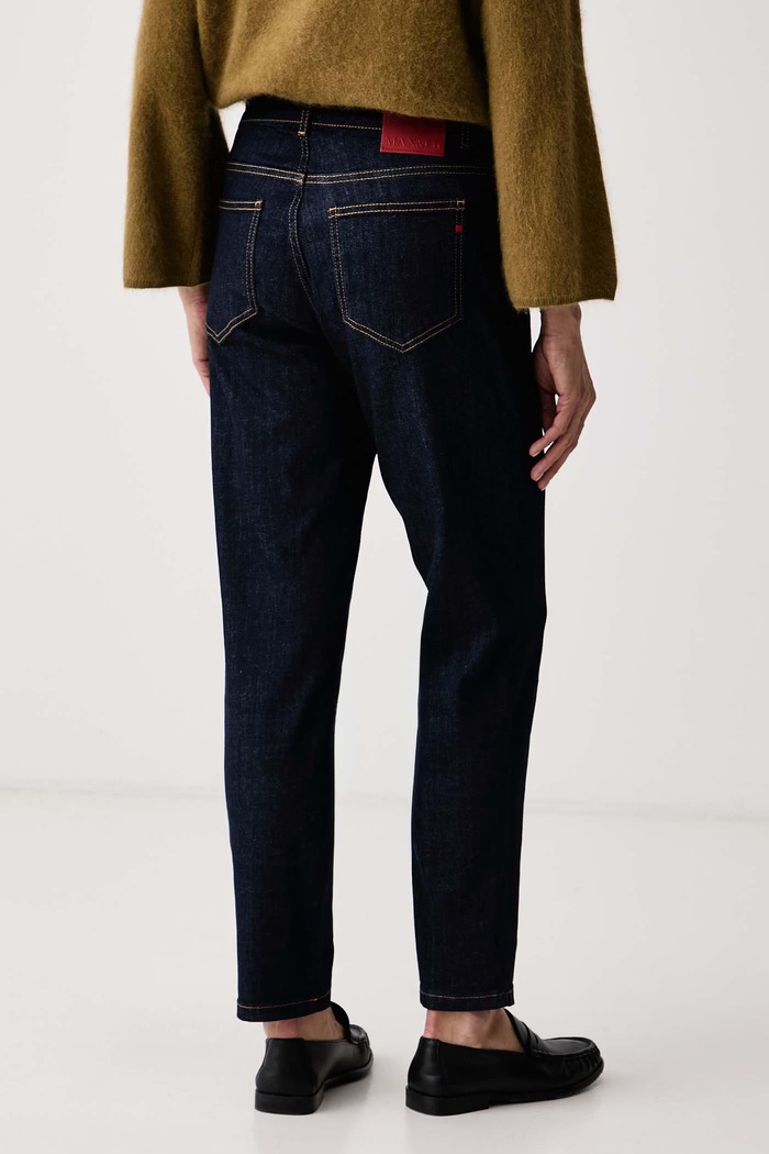 Odzież Max&Co. Jeansy slim fit damskie GHIERA 2626186043200 granatowy