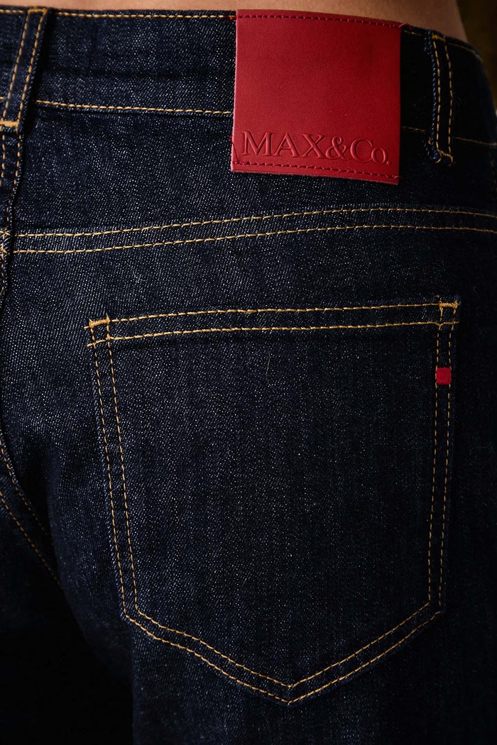 Jeansy slim fit damskie GHIERA Max&Co. 2626186043200 granatowy