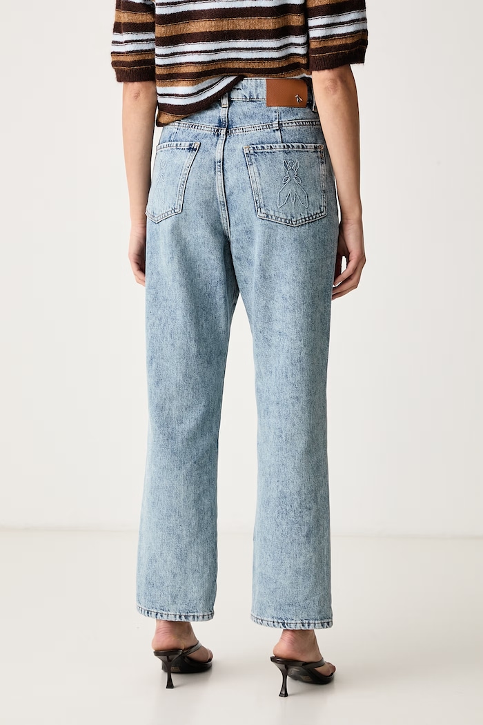 Odzież Patrizia Pepe Jeansy slim fit damskie 2P0105.D0042 niebieski