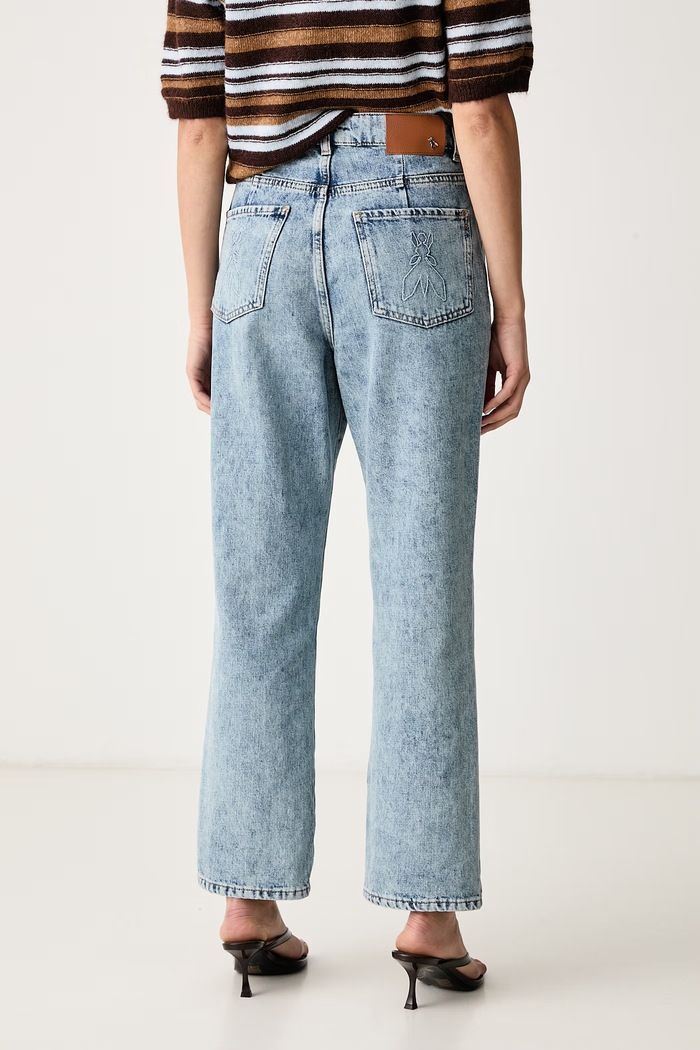 Odzież Patrizia Pepe Jeansy slim fit damskie 2P0105.D0042 niebieski