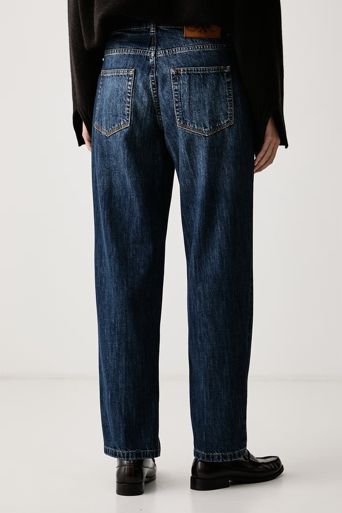 Odzież Max&Co. Jeansy carrot damskie PANETTO 2626186031200 granatowy