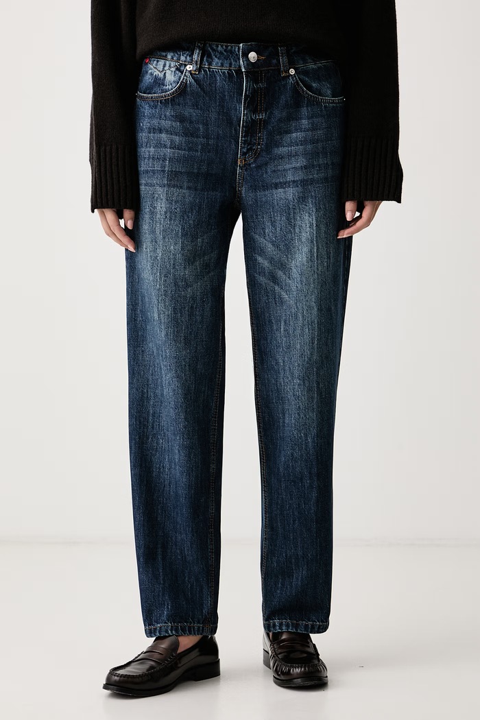 Jeansy carrot damskie PANETTO Max&Co. 2626186031200 granatowy