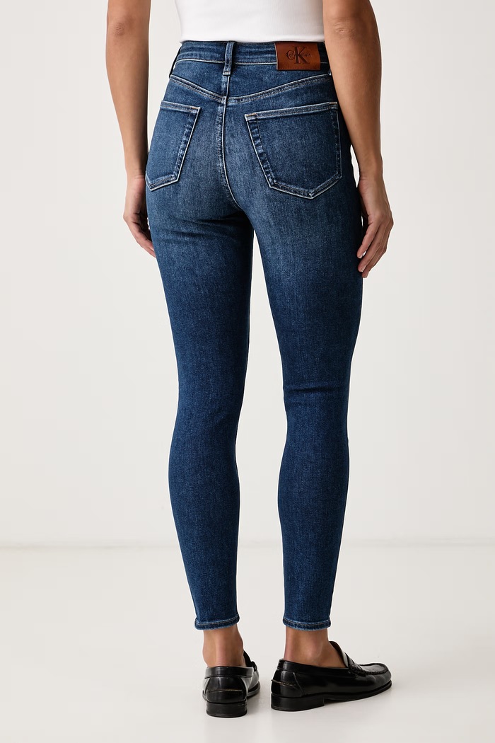 Calvin Klein Jeans Jeansy skinny damskie LV047D757G granatowy AW26