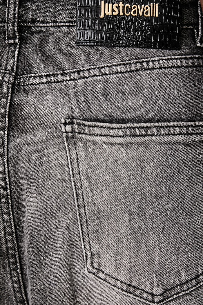Jeansy relaxed fit damskie Just Cavalli 81PAB5D0.CDWCN szary