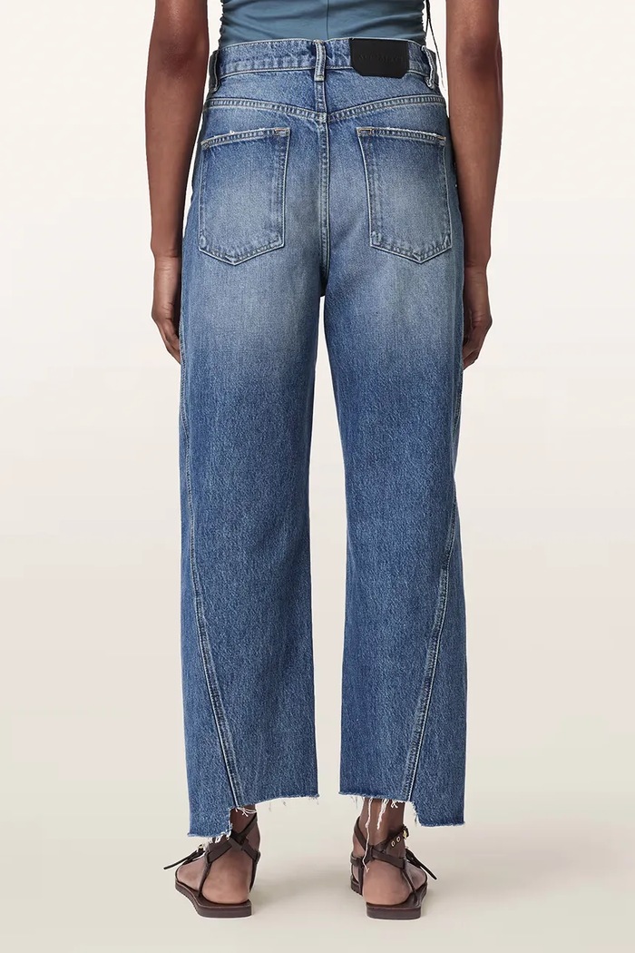AllSaints Jeansy damskie FOX W039EF niebieski AW26