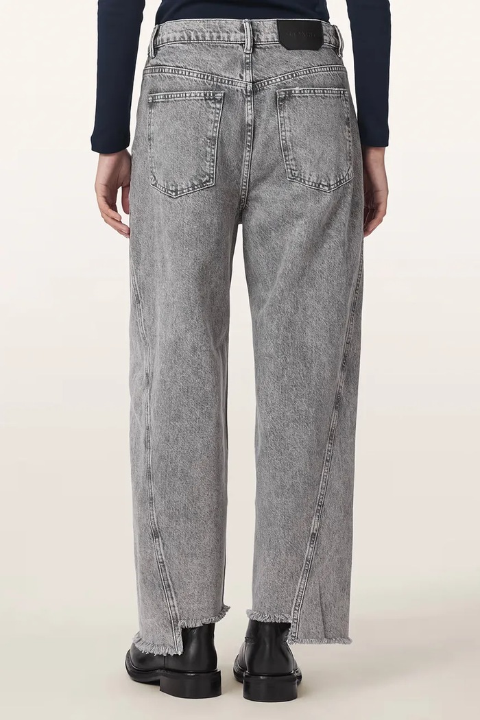 AllSaints Jeansy damskie FOX W038EF szary AW26