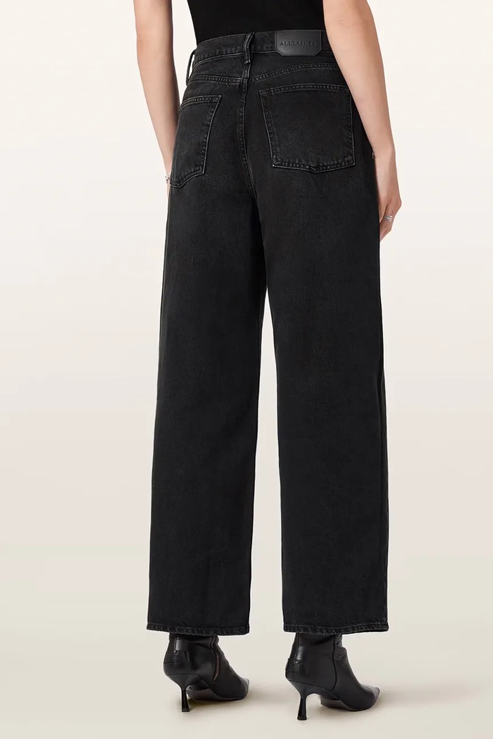 AllSaints Jeansy damskie AKI CROSSOVER JEAN W091ED czarny AW26
