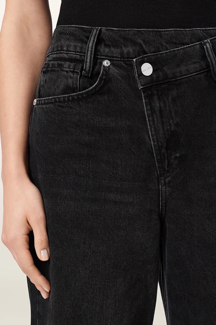 Jeansy damskie AKI CROSSOVER JEAN AllSaints W091ED czarny