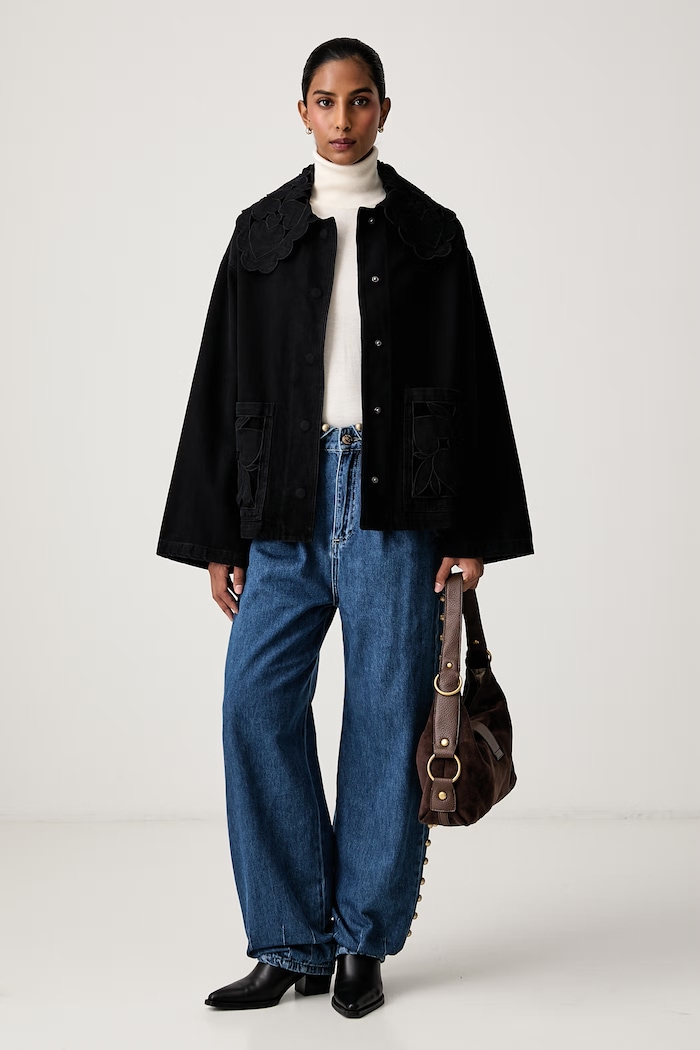 Farm Rio Jeansy relaxed fit damskie 362430 niebieski AW26