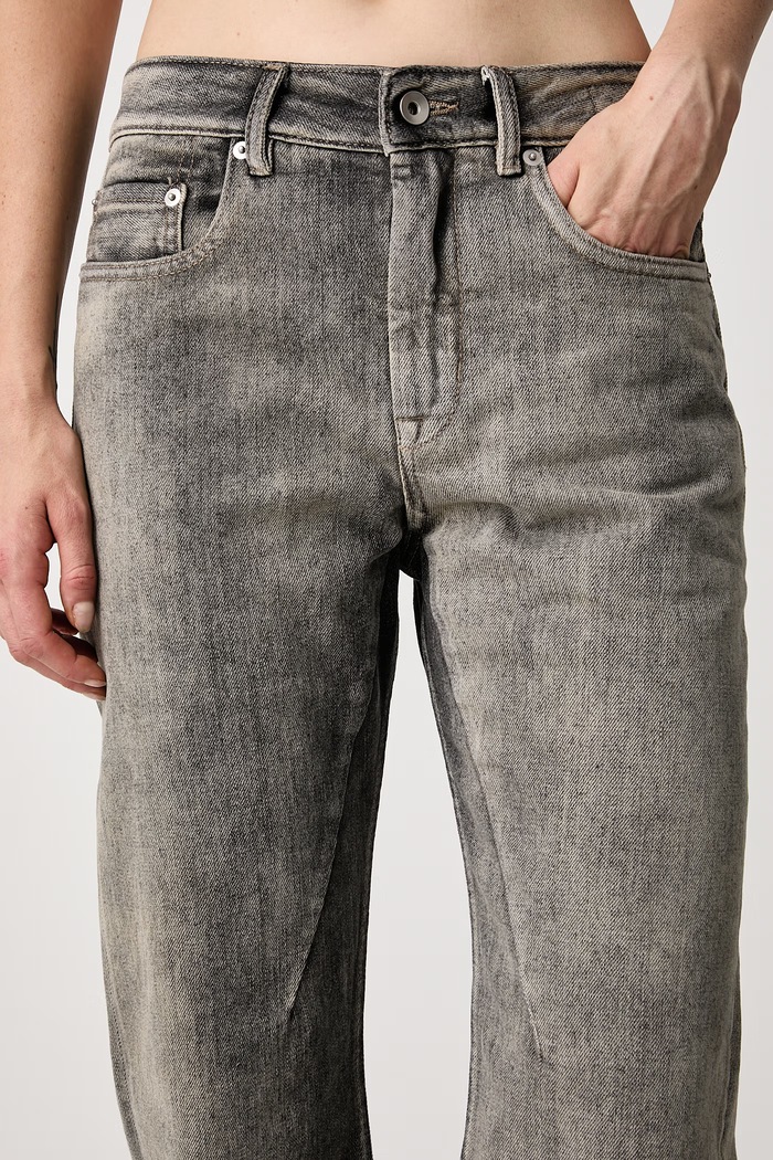 Fog cut straight traperice za žene Rick Owens DRKSHDW siva DS02F6310.DMK