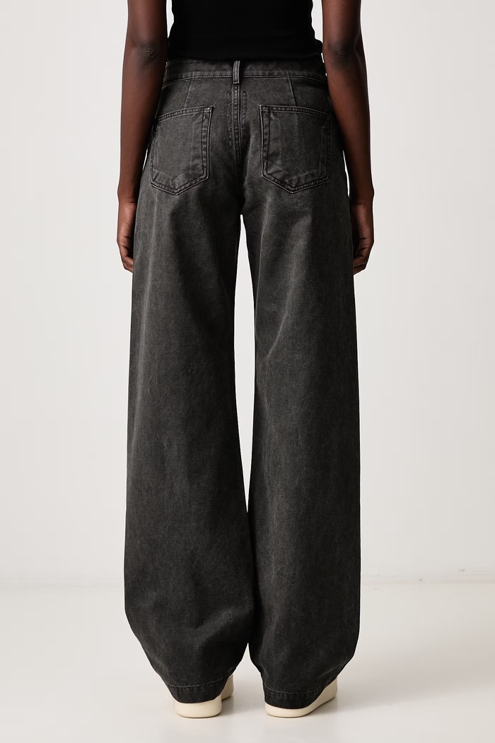 Одежда Rick Owens DRKSHDW Geth джинсы straight для женщин DS02F6305.CVG серый