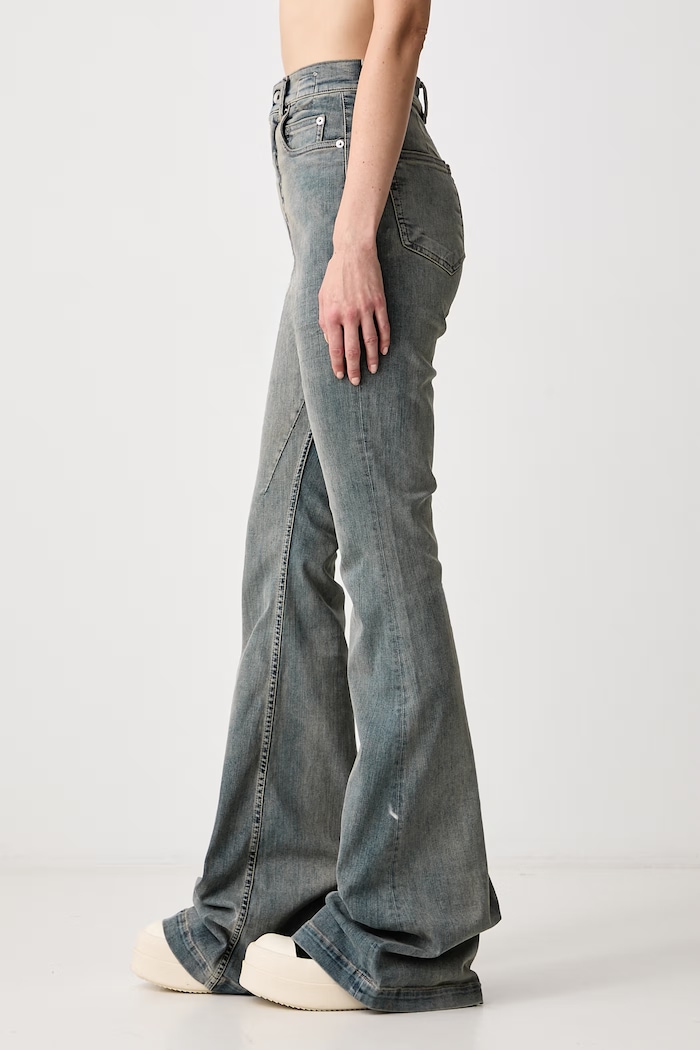 Bolan Bootcut flare traperice za žene Rick Owens DRKSHDW DS02F6311.SDMI plava