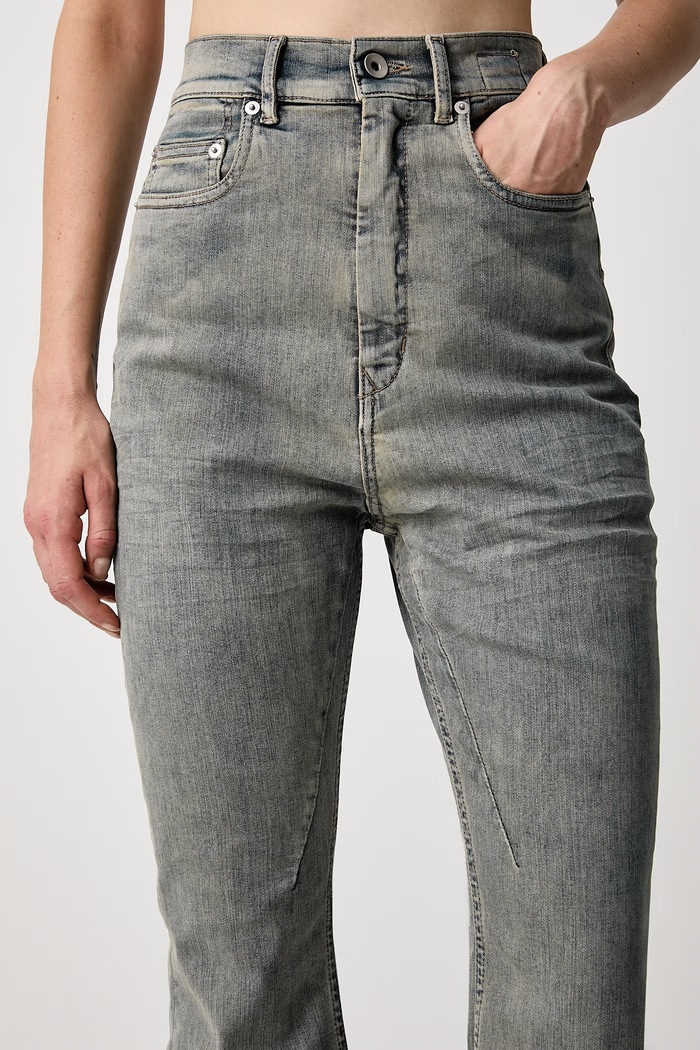 Bolan Bootcut flare traperice za žene Rick Owens DRKSHDW plava DS02F6311.SDMI