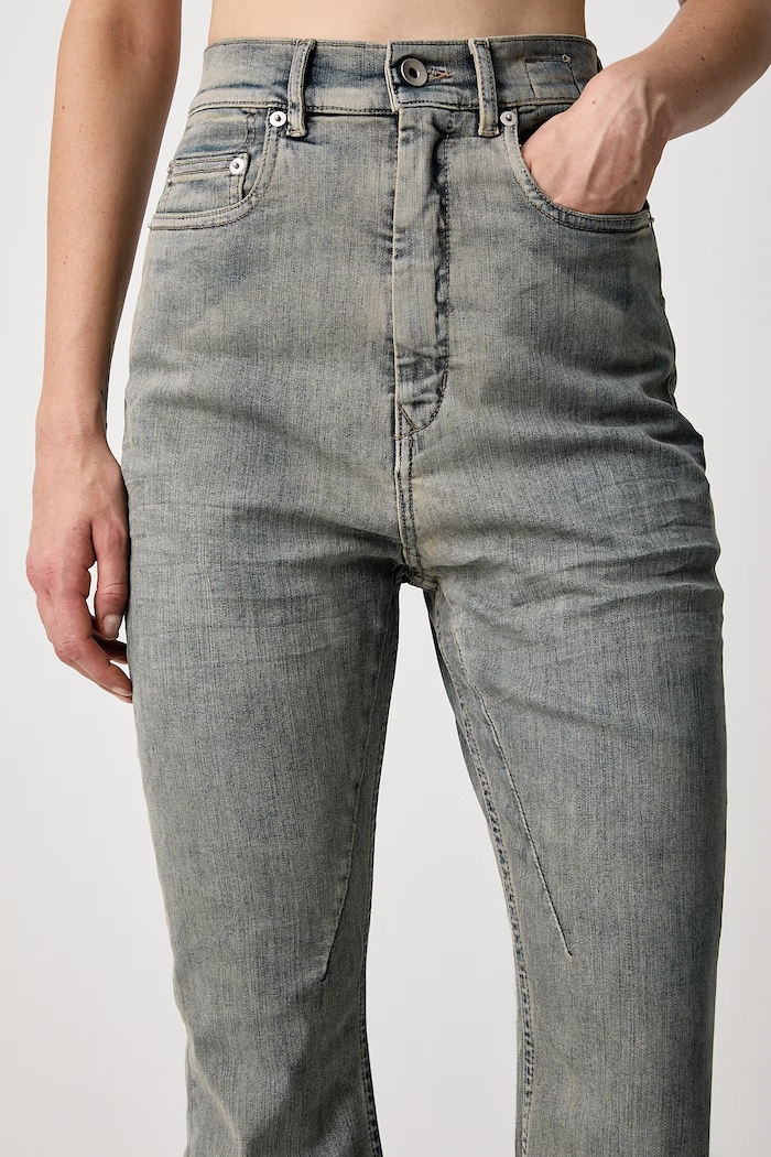 Bolan Bootcut flare traperice za žene Rick Owens DRKSHDW plava DS02F6311.SDMI