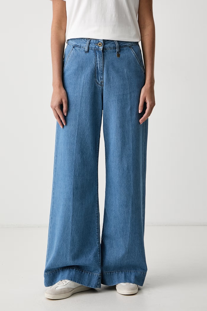 Aeronautica Militare jeansy damskie niebieski PJ0212DCT04347