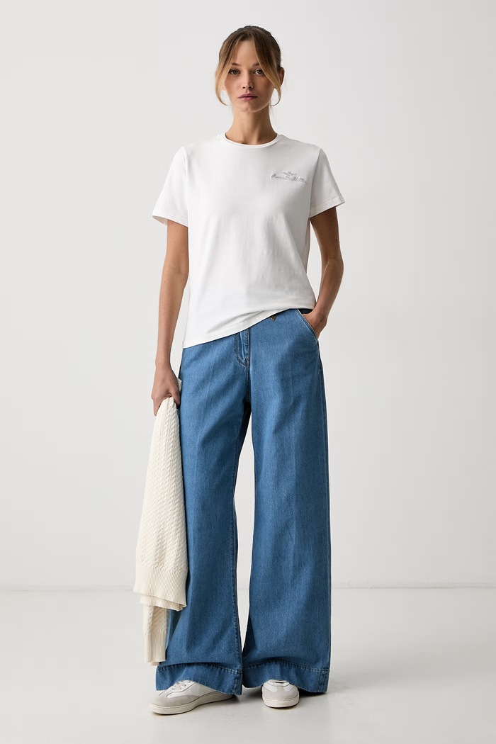 Aeronautica Militare jeansy damskie PJ0212DCT04347 niebieski AW26