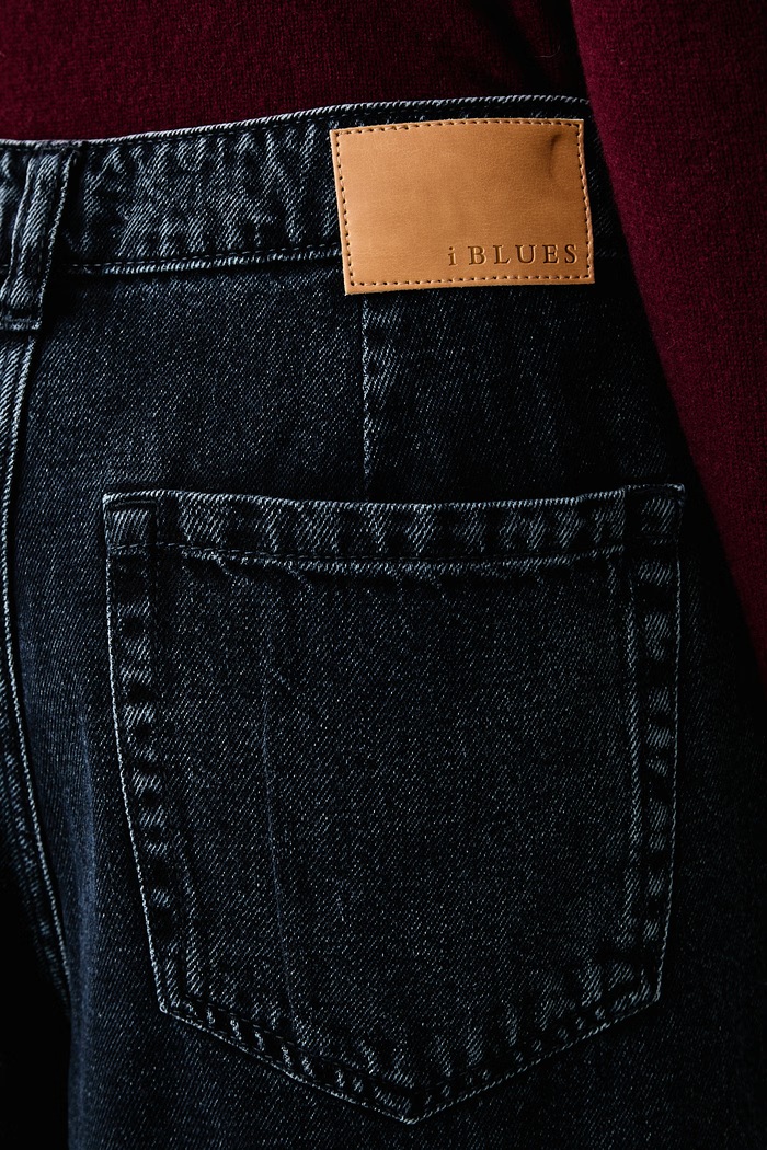 Jeansy wide leg damskie IBLQUINN iBlues 2627186061200 granatowy