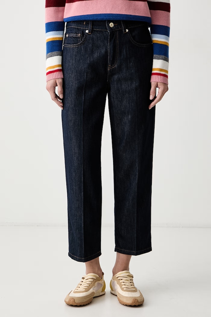 iBlues jeansy straight damskie IBLCARRIE granatowy 2627186051200