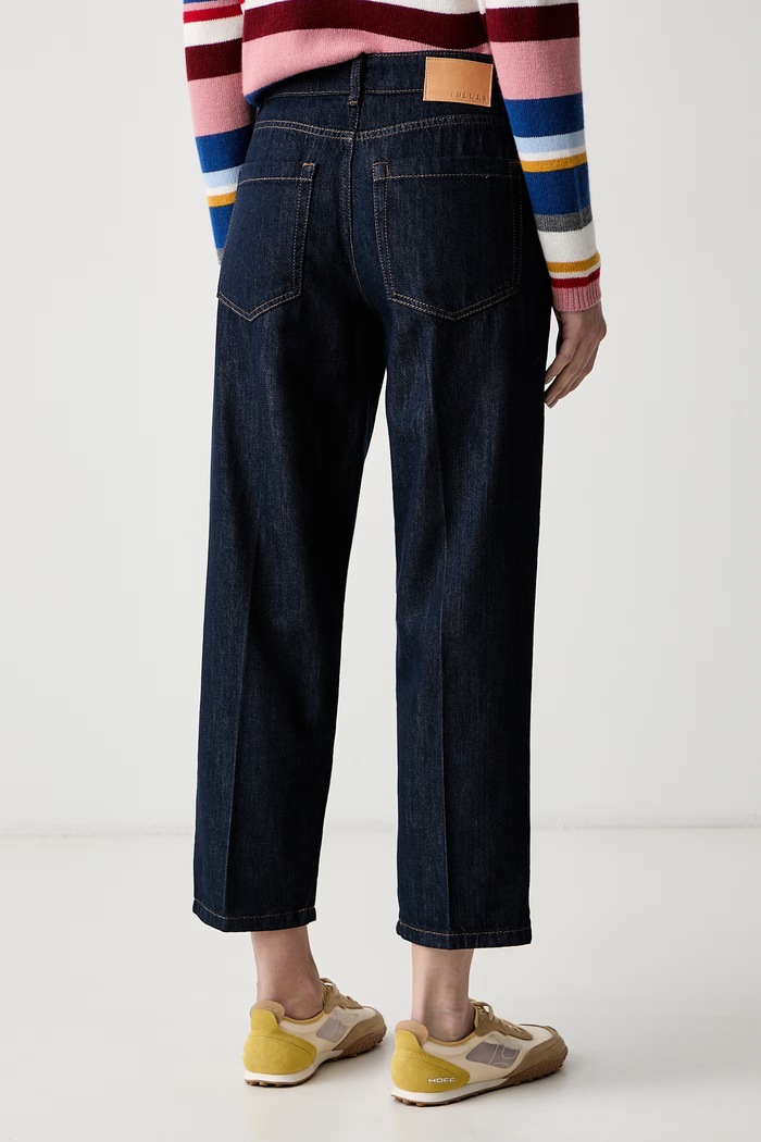 Odzież iBlues jeansy straight damskie IBLCARRIE 2627186051200 granatowy