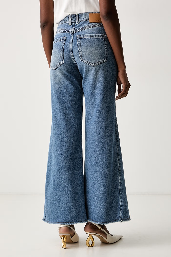 Ρούχα iBlues Τζιν wide leg γυναικεία IBLLOUISE 2627186011200 μπλε