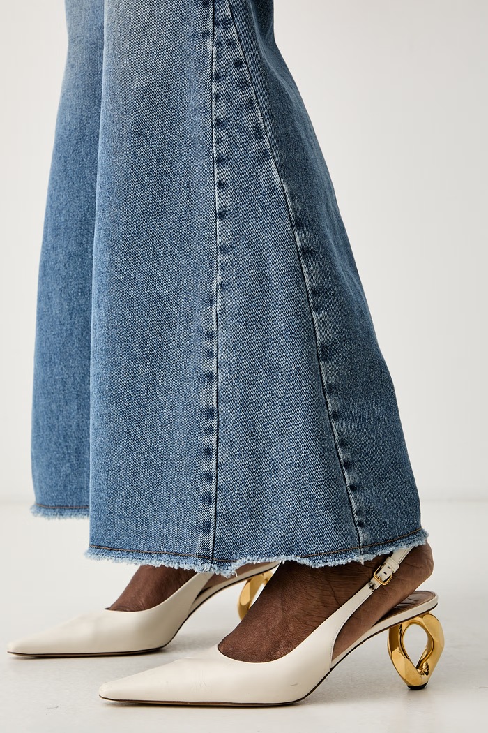 Τζιν wide leg γυναικεία IBLLOUISE iBlues 2627186011200 μπλε