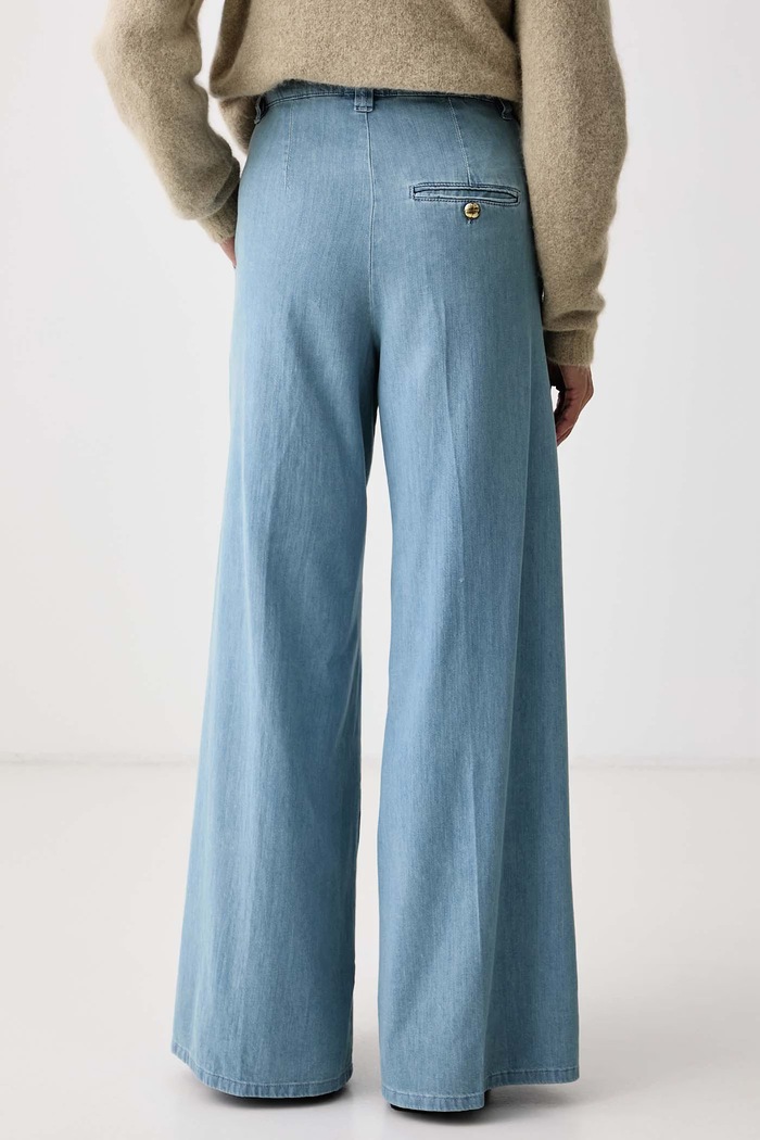 Oblečení Marella Wide leg džíny dámské MLSWLEG2 2623186124200 modrá