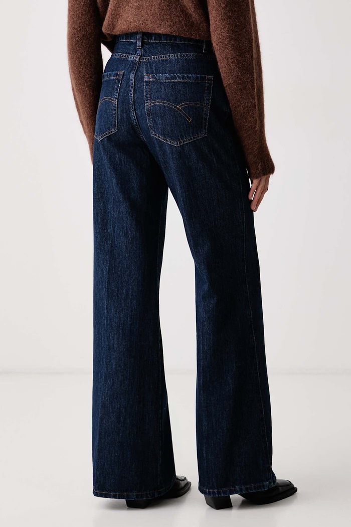 Oblečení Marella Wide leg džíny dámské MLSWLEG 2623186024200 námořnická modř