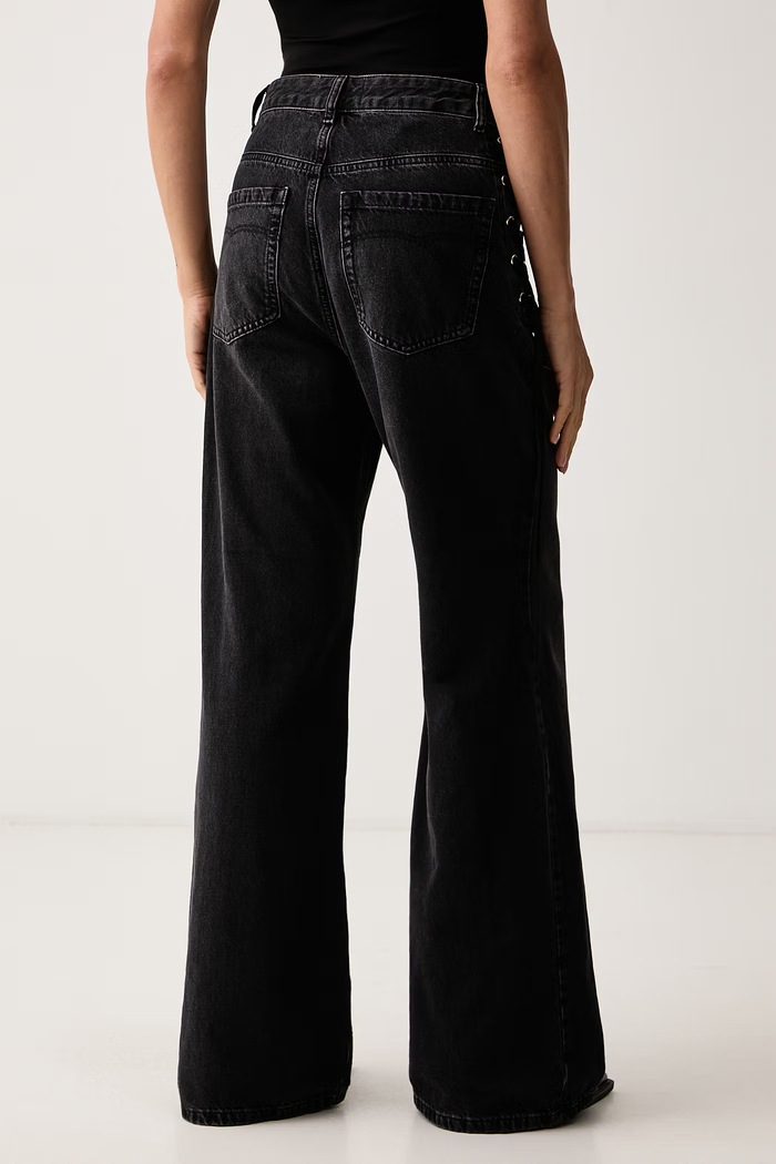 Oblečení Marella Wide leg džíny dámské MLSWLEG3 2623186014200 černá