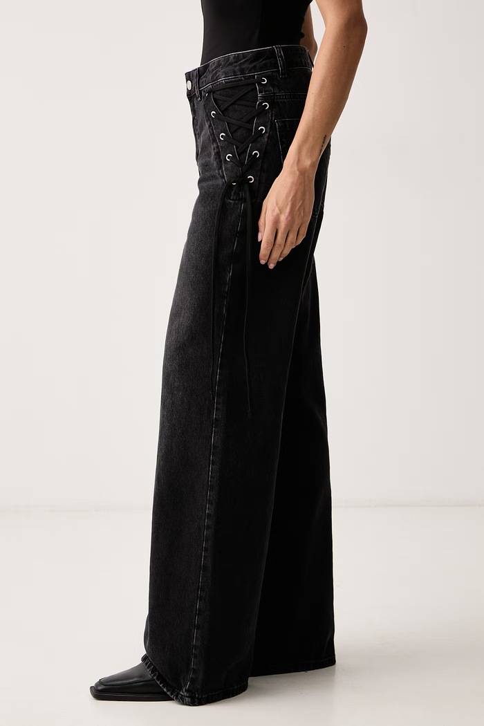 Wide leg džíny dámské MLSWLEG3 Marella 2623186014200 černá