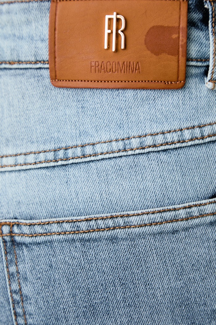 Jeansy wide leg damskie Fracomina FS26WV3014D401Q1 niebieski