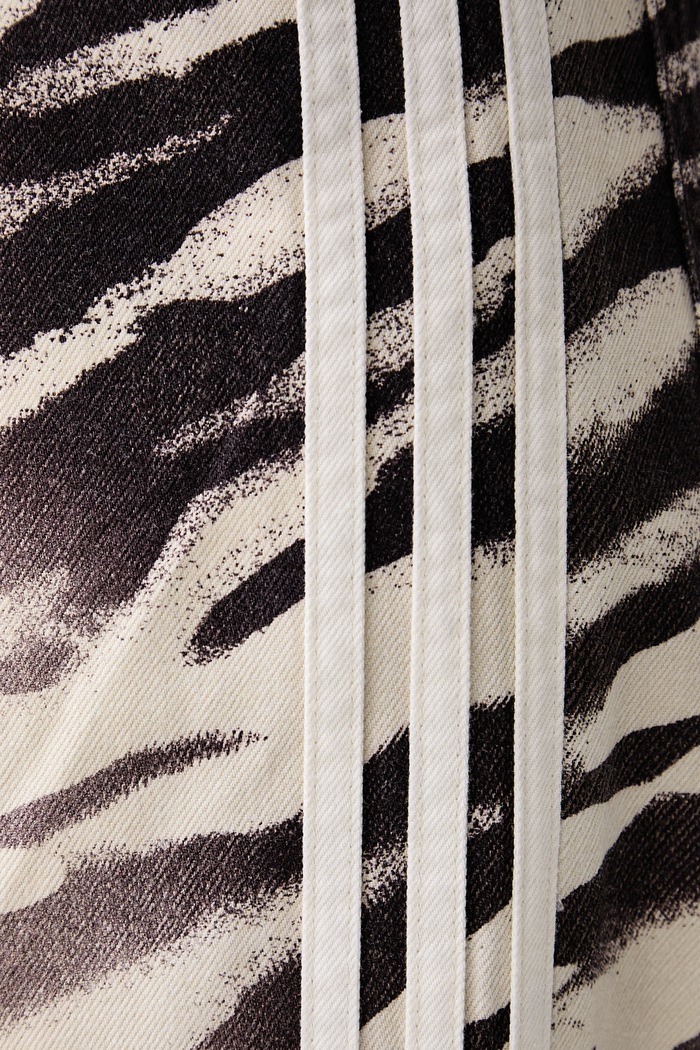 Wide leg traperice za žene Adilenium Season 6 Zebra Wide Leg adidas Originals smeđa LH1954