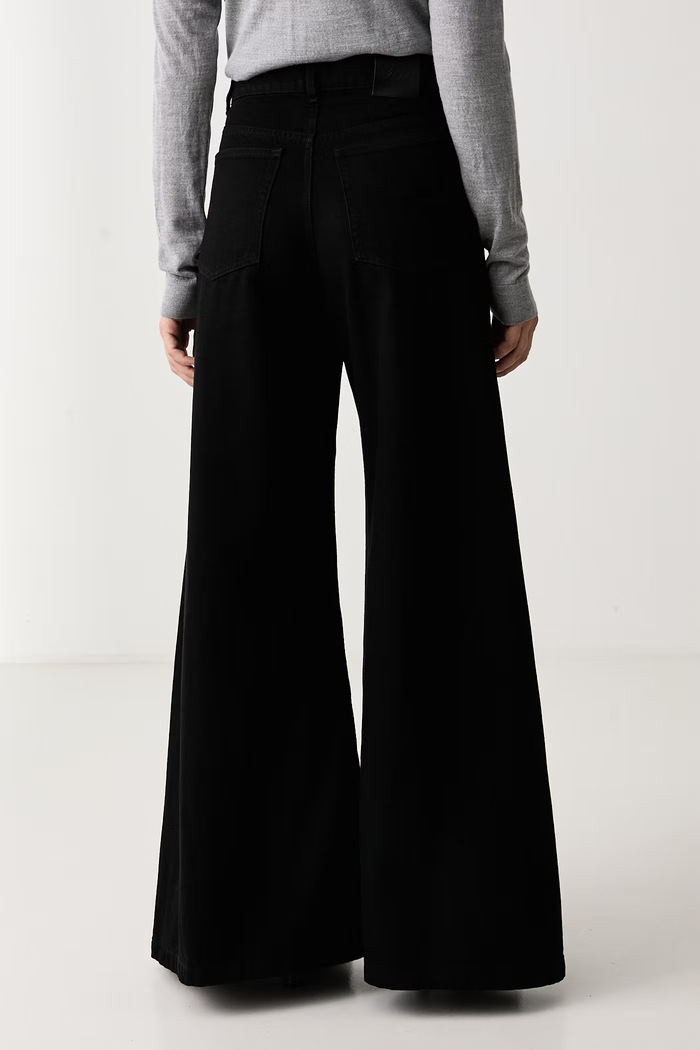 Oblečení BOSS Orange Wide leg džíny dámské C_JANE HR 1.0 50569152 černá