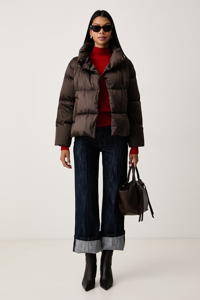 BOSS Orange Straight traperice za žene C_MARLENE FUP 50569138 mornarsko plava AW26