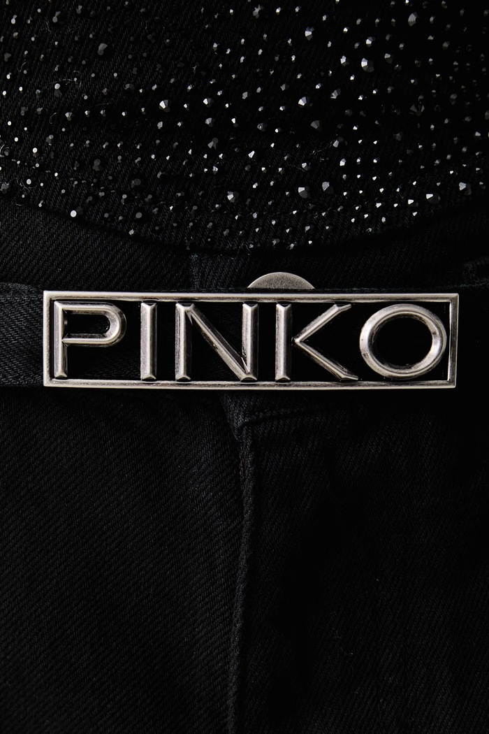Jeansy relaxed fit damskie Pinko 107932.A3Q2 czarny