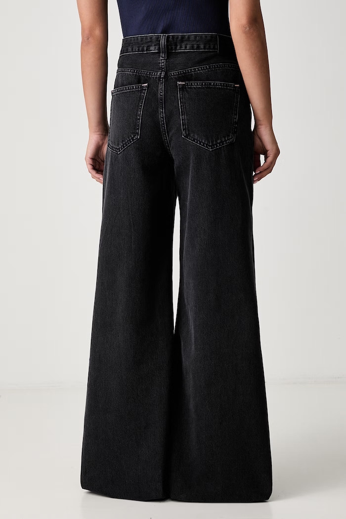 Odzież Scotch & Soda jeansy wide leg damskie ULM01632S szary