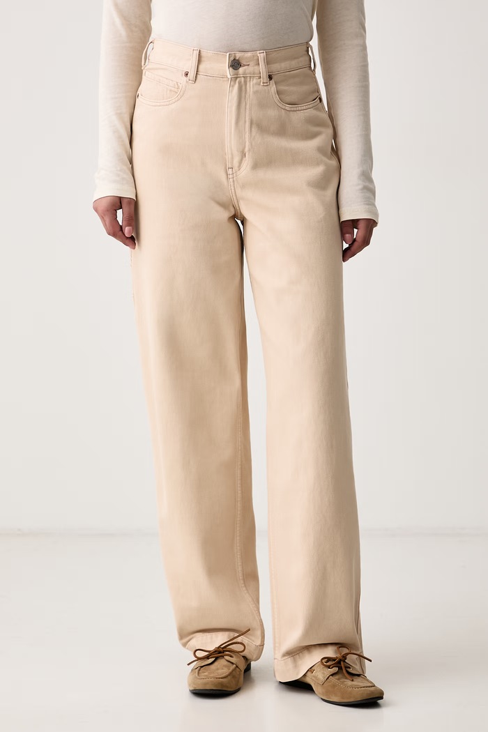 Scotch & Soda Jeansy wide leg damskie różowy ULM01506F